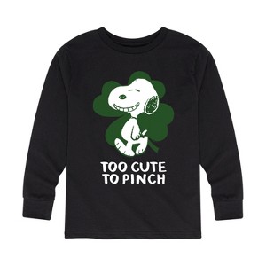 Boys' - Peanuts - St. Patrick's Day with Snoopy Long Sleeve Graphic T-Shirt - 1 of 4
