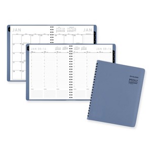 Contemporary Weekly/Monthly Planner, 11.38 x 9, Slate Blue Cover, 12-Month (Jan to Dec): 2026 - 1 of 4