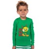 Looney Tunes Bugs Bunny, Lola Bunny, Tweety Bird, Tazmanian Devil Christmas Tight Fit Family Pajama Set Green - 4 of 4