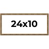 PosterPalooza | Panoramic Textured Gold Picture Frame - UV Acrylic, Foam Board Backing, Hanging Hardware - 3 of 4