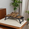 Adjustable Laptop Desk, Bed Sofa Breakfast Tray with Tilt Top, Right-Left Handed Design, Folding Legs, Drawer - Versatile and Convenient - 4 of 4