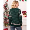 Clearlove Family Christmas Sweater Crew Neck Reindeer Snowflakes Knitted Pullover for Women - 3 of 4