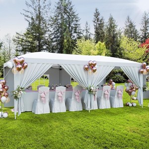 Acekool 10x20 Heavy Duty Pop Up Canopy Tent with 6 Removable Sidewalls, Adjustable Heights, Stakes & Ropes Included, Commercial Outdoor Shelter - 1 of 4