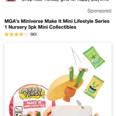 Mga's Miniverse Make It Mini Lifestyle Series 1 Nursery 3pk Mini  Collectibles : Target