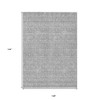 Gray Silver And Ivory Floral Washable Indoor Outdoor Area Rug - 3 of 4