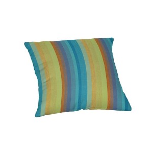 Casual Cushion Stripe Sunbrella Fabric 1-Piece Indoor/Outdoor Square Throw Pillow - 1 of 4