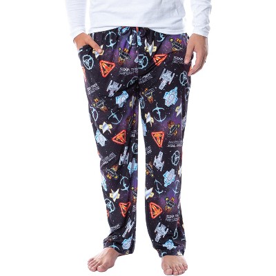 Star Trek Deep Space Nine DS9 Ships and Quarks Bar Mens' Pajama Pants Black