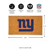 EvergreenNFLNew York Giants Logo Natural Coir 28 x 16 Inches Indoor Outdoor Doormat - 3 of 4