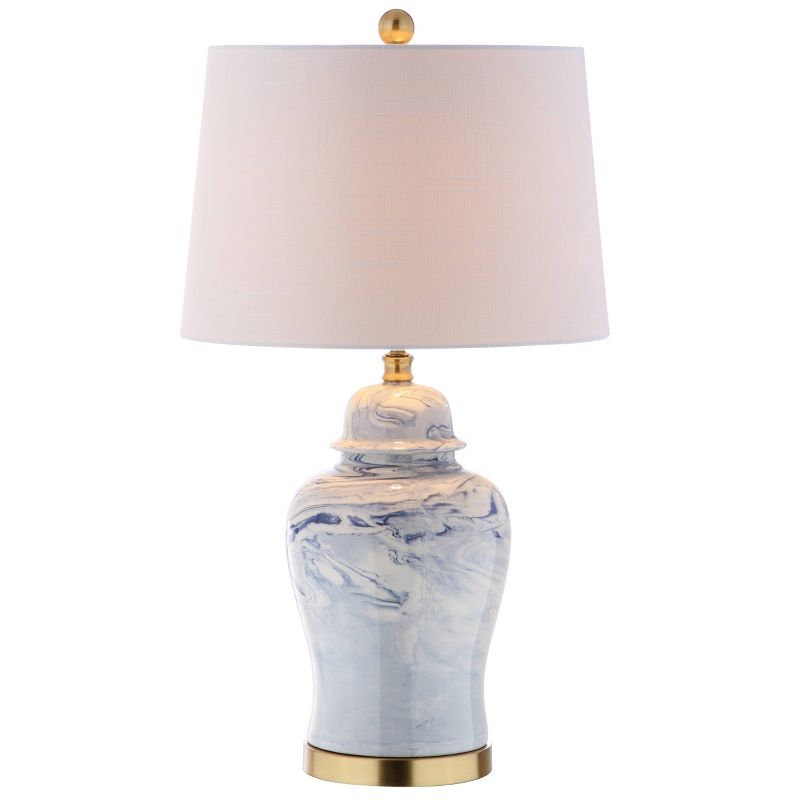 26&#34; Ceramic Wallace Table Lamp (Includes LED Light Bulb) Blue - JONATHAN Y, 1 of 7