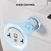 Soft Close Smart Toilet Bidet Combo with Self-Cleaning Nozzle,Upmarket Compact Dual Flush Toilet 1/1.28 GPF, White Night Light - 3 of 4