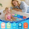 Premium Silicone Ocean Animal Bath Toys, Mold-Free No-Hole Shape Sorting and Stacking Set - 2 of 4