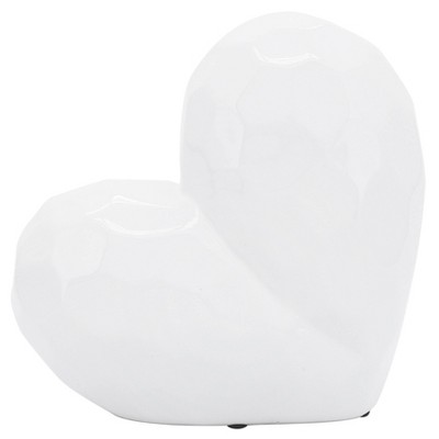 Creative Abstract Ceramic Heart Sculpture, Room, Office Decor or Gift