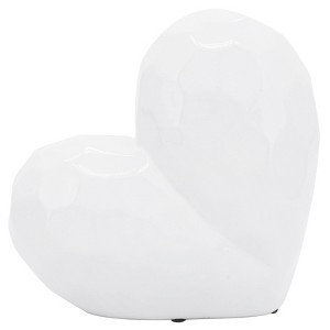 Creative Abstract Ceramic Heart Sculpture, Room, Office Decor or Gift - 1 of 4