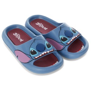 Ladies Lilo and Stitch Slides - Ladies Classic Lilo and Stitch Slide Sandals- Disney Lilo and Stitch Slip On Slides Shoes - 1 of 4