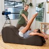 Avana Sleek Chaise Lounge for Yoga - Made in The USA - Great for Stretching, Relaxation, Exercise & More, 60D x 18W x 26H Inch, Light Grey - 4 of 4