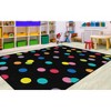 Flagship Carpets Just Teach Rainbow Polka Dots Area Rug - 2 of 4