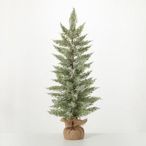 3.1' Sullivans Snow Ball Pine Tree In Burlap, Green - 1 of 3