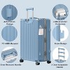 Luupatchy Business Aluminum Frame Zipperless Checked Luggage Hard Shell Suitcase with TSA Lock - 3 of 4