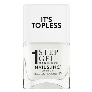 Nails.INC It’s Topless, 4-in-1 Base Coat, Treatment, Color and Top Coat 1-Step Gel Nail Polish - 0.47 fl oz - 1 of 4