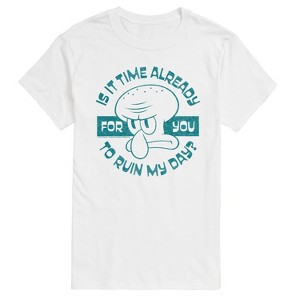 Men's - Spongebob Squarepants - Ruin My Day Short Sleeve Graphic T-Shirt - 1 of 4