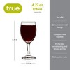 True Vino Wine Tasting Glasses for Wine Board, Wine Small Glasses, Dessert Wine Glasses, Mini Wine Glasses 4.22oz Set of 4 - 3 of 4