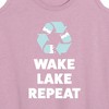 Women's - Instant Message - Wake Lake Repeat Graphic Racerback Tank - 2 of 4