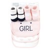 Hudson Baby Infant Girl Cotton Bib and Sock Set, Mommys Little Girl, One Size - 2 of 4