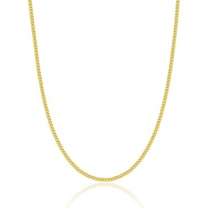 Gold Beaded Wave Chain Necklace for Women, 14K Gold Plated Layered Minimalist Choker - 1 of 4