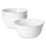 Corelle Livingware 28oz 4pk Vitrelle Dining Bowls White