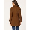 INSPIRE CHIC Women's Winter Classic Single Breasted Outwear Overcoat with Pockets - 4 of 4