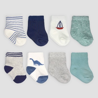 Carter's Just One You® Baby Boys' Dino Crew 8pk Socks