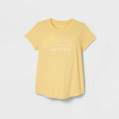 Short Sleeve Scoop Neck You Are My Sunshine Mommy & Me Graphic T-Shirt – Isabel by Ingrid & Isabel™ Yellow