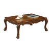 54" Coffee Table with Claw Legs, Scalloped Top, Intricate Floral Motifs, Easy Assembly for Living Room - 2 of 4