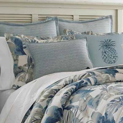 Tommy Bahama Queen 4pc Raw Coast Comforter Set Blue - Tommy Bahama: Bedding, Reversible, OEKO-TEX Certified — фото 3