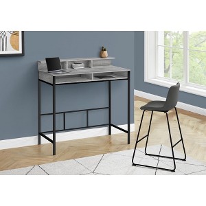 PAGED 47" L Computer Desk, Simple Modern Home Office Desk with 5 Cubbies and Long Desktop Shelf for Office, Study - 1 of 4