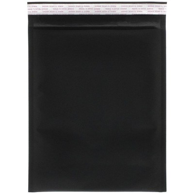 JAM Paper Bubble Lite Padded Mailers 9 x 12 Black Kraft KP9X12BLD