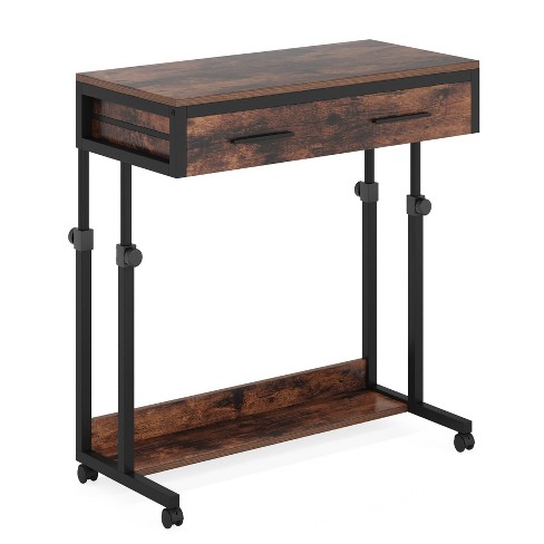 Tribesigns Portable Desk with Drawers, Mobile Laptop Desk with Wheels, Small Standing Desk for Home Office - image 1 of 4