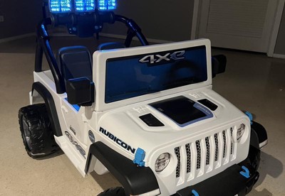 Power Wheels Jeep wrangler 4xe Powered Ride on With Sound And Light White Target