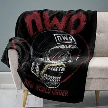 Sleep Squad WWE Hollywood Hogan 60 x 80 Raschel Plush Blanket