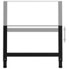 vidaXL Adjustable Work Bench Frames 2 pcs Metal 33.5"x(27.2"-37.6") Black - 4 of 4
