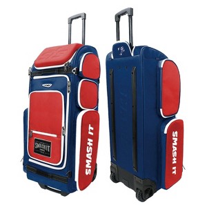 2025 Smash Ops Guerrilla V4 Roller Bag - Red/Navy - 1 of 4