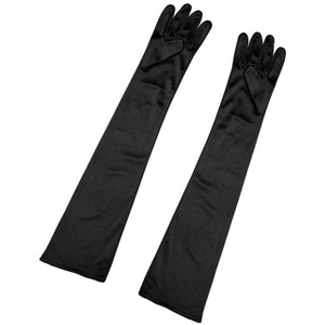 INSPIRE CHIC Women's Full Finger Opera Length Solid Gloves - 1 of 4