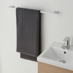 Evideco French Home Goods Modern Wall-Mounted 24-Inch Stainless Steel Towel Bar - Sleek Design for Your Bathroom Decor - 1 of 4