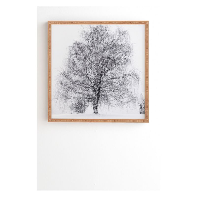 Chelsea Victoria The Willow And The Snow Framed Wall Art Poster Print White - Deny Designs, 1 of 7