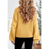Girls Crewneck Knit Pullover Sweaters Long Lantern Sleeve Oversized Knit Cute Jumper Tops - 2 of 4