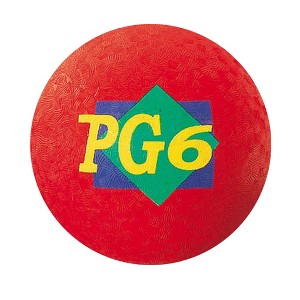 Martin Sports Playground Ball, 6", Red - 1 of 1