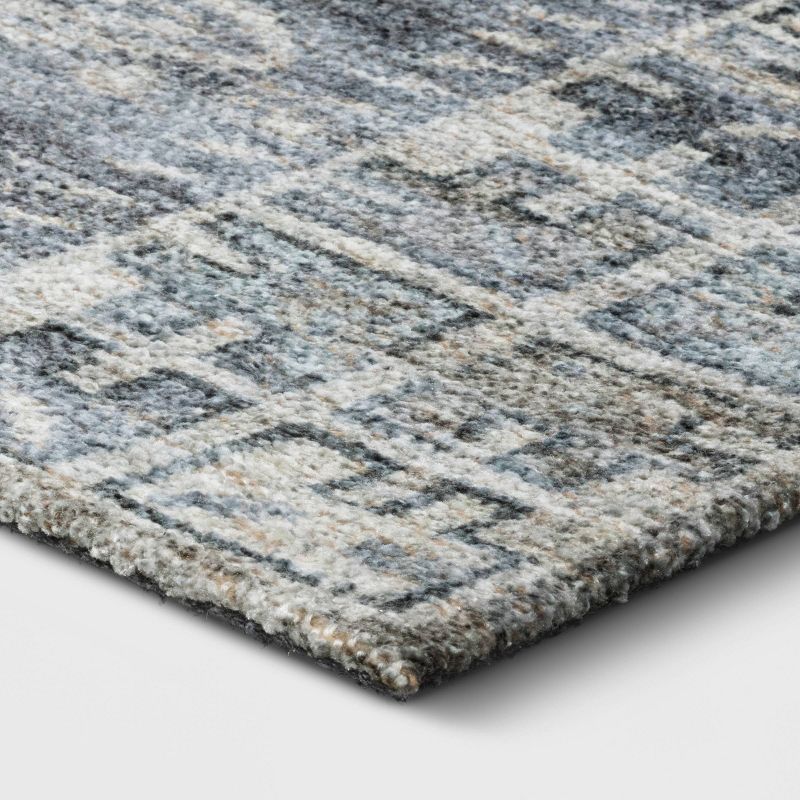 7&#39;x10&#39; Marshall Distressed Patchwork Printed Rug Blue - Threshold&#8482;, 4 of 6