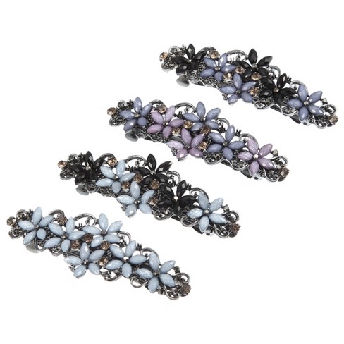 4PCS Hair Barrette Creative Rhinestone Fashion Hair Clip Hair