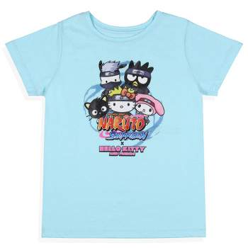 Naruto Shippuden X Sanrio Girls' Hello Kitty And Friends T-Shirt Tee Kids