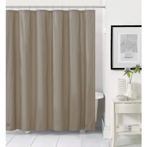 Shower Curtain Waterproof & Mildewproof Bathroom Divider With Wet